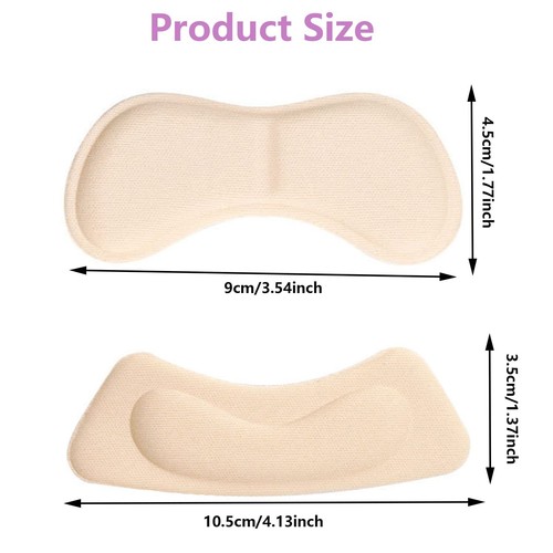 Cuscini Per Tallone Pad Heel Cuscinetti In Cotone Talloni 8 Paia Piedi Scarpe - Foto 8 di 12