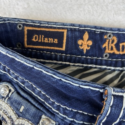 Rock Revival Jeans Women's 25 (27X31) Bootcut Rhinestone Embellished Cowgirl Y2K - Picture 6 of 17