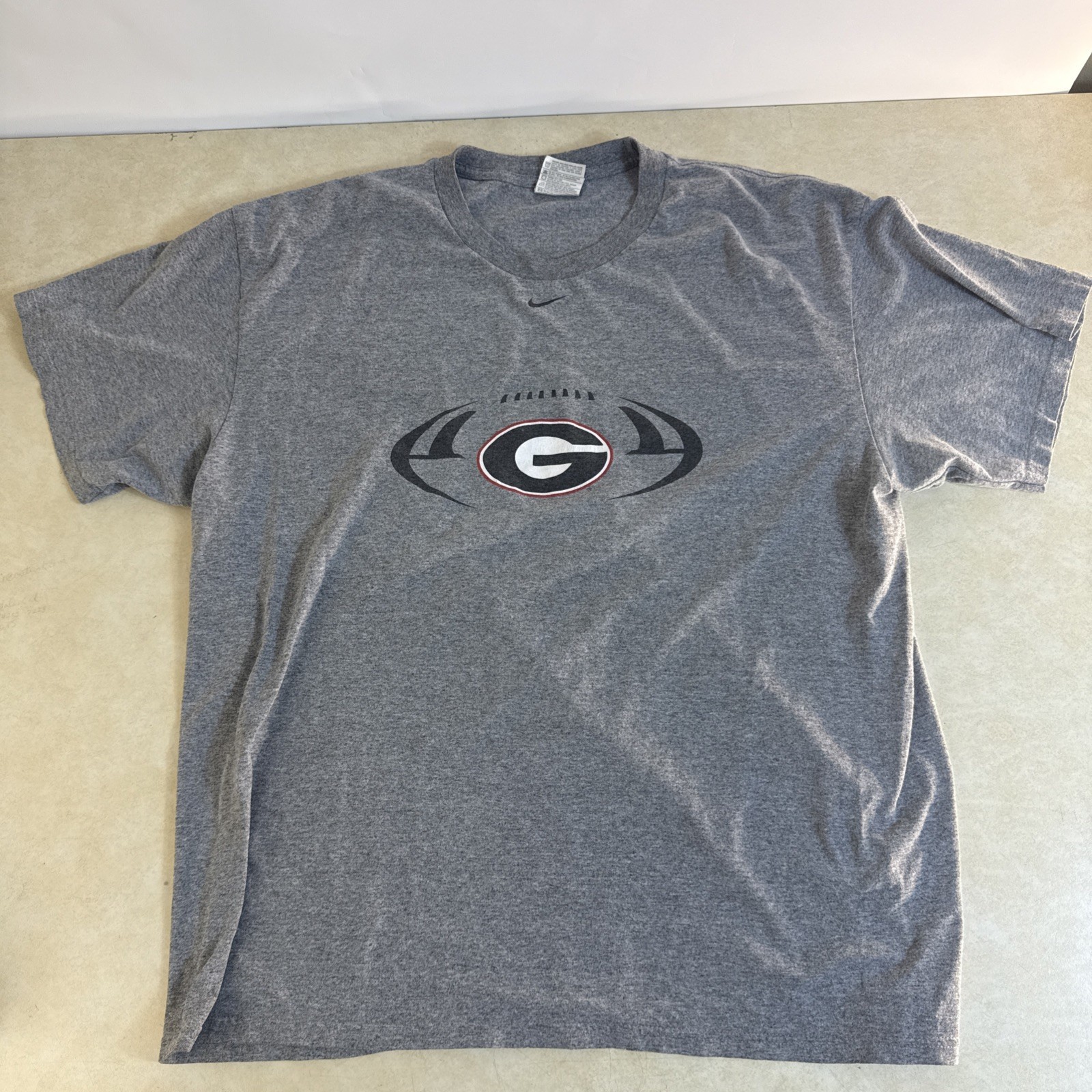 Vintage Nike Georgia Bulldogs UGA Shirt Mens XL Y2K Center Swoosh Gray