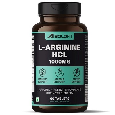 Boldfit L-Arginin Supplement 1000mg - 60 Tabletten