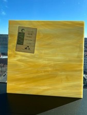 Oceanside 31805SF Light amber and white streaky - 1  x 1  stained glass