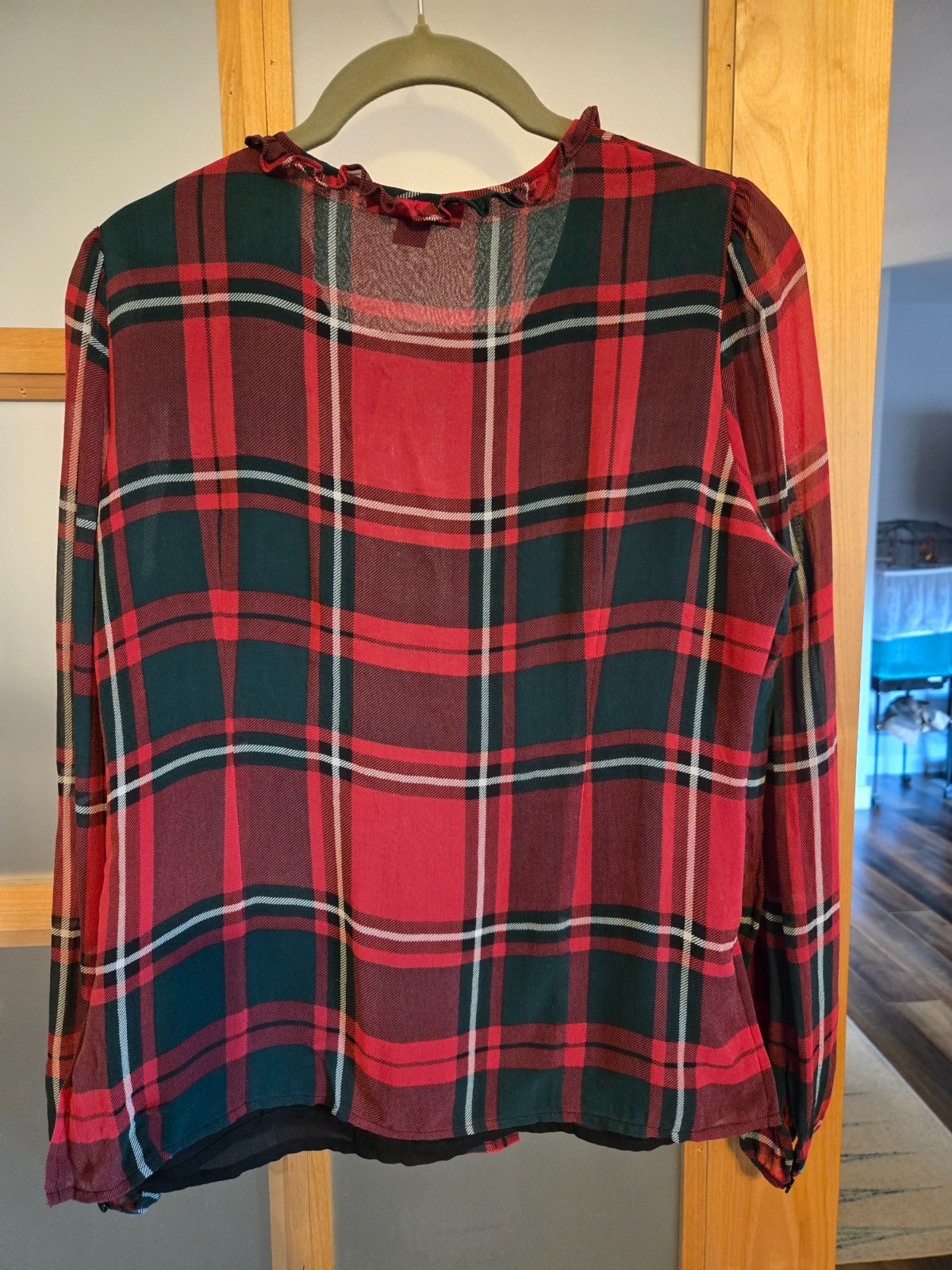 Pendleton Womens Silk Check Patterned Ruffled Sna… - image 5