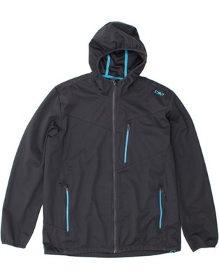 CMP Mens Hooded Tracksuit Top Jacket Large Grey CC06