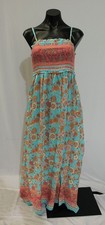 CupShe Women's Floral Square Neck Maxi Dress NN7 Light Blue  Pink Medium NWT