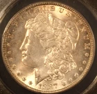 1887 Morgan Dollar. ANACS MS-63. Starts at .99. NO RESERVE