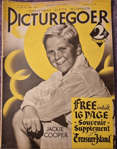 Very Rare PICTUREGOER Mag December 15th 1934 Jackie Cooper With Booklet. - Picture 1 of 19