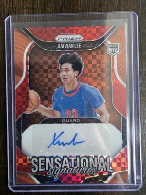Xaivian Lee 2025-26 Panini Prizm Basketball Auto RED /75 #SS-XAI