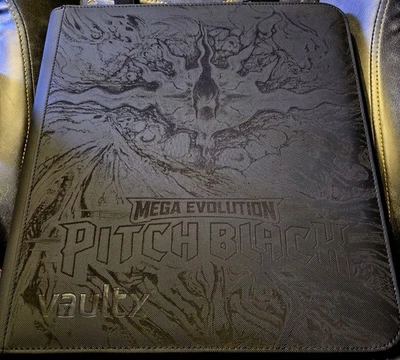 Pokemon Pitch Black Master Set Binder Vault X 12 Pocket Engraved Mega Darkrai - Bild 1 von 4