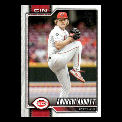 Andrew Abbott #218 2026 Topps Cincinnati Reds Baseball Card MLB NM