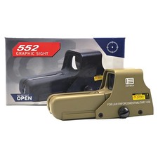 552 Red Green Dot Holographic Sight Scope Hunting Sight Rifle Black/Tan New