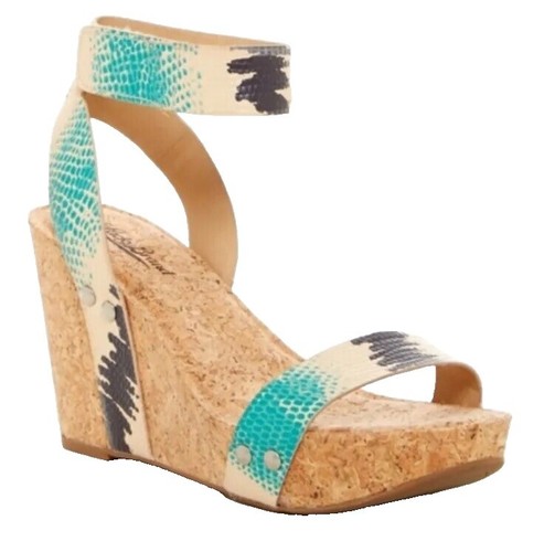 Lucky Brand Rhidlee Sandals Women's 8M Sandstorm Block Heel