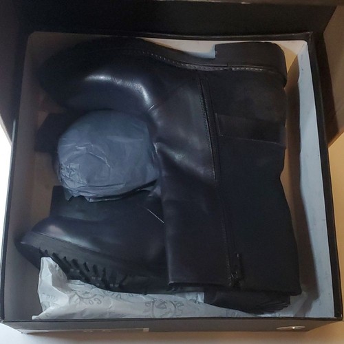 Botas Foundry Co vintage para mujer talla 8.5 8-1/2 media pantorrilla cuero negro gamuza como - Imagen 4 de 12