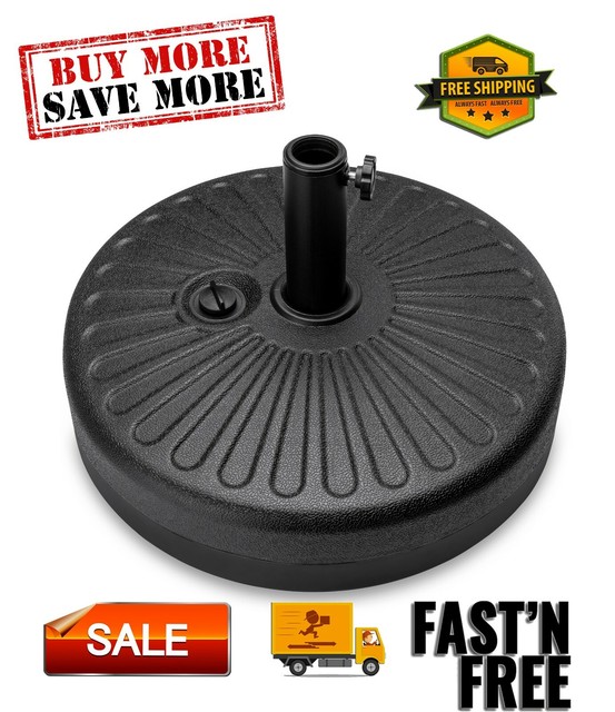 Fillable Plastic Patio Umbrella Base Stand Pole Holder For Outdoor Lawn Garden For Sale Online