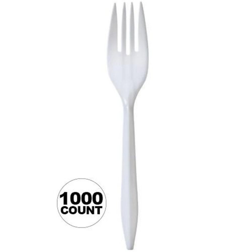 Bulk Disposable Plastic White Single Use Forks For Restaurants,Delis,Event,Party - Picture 3 of 20