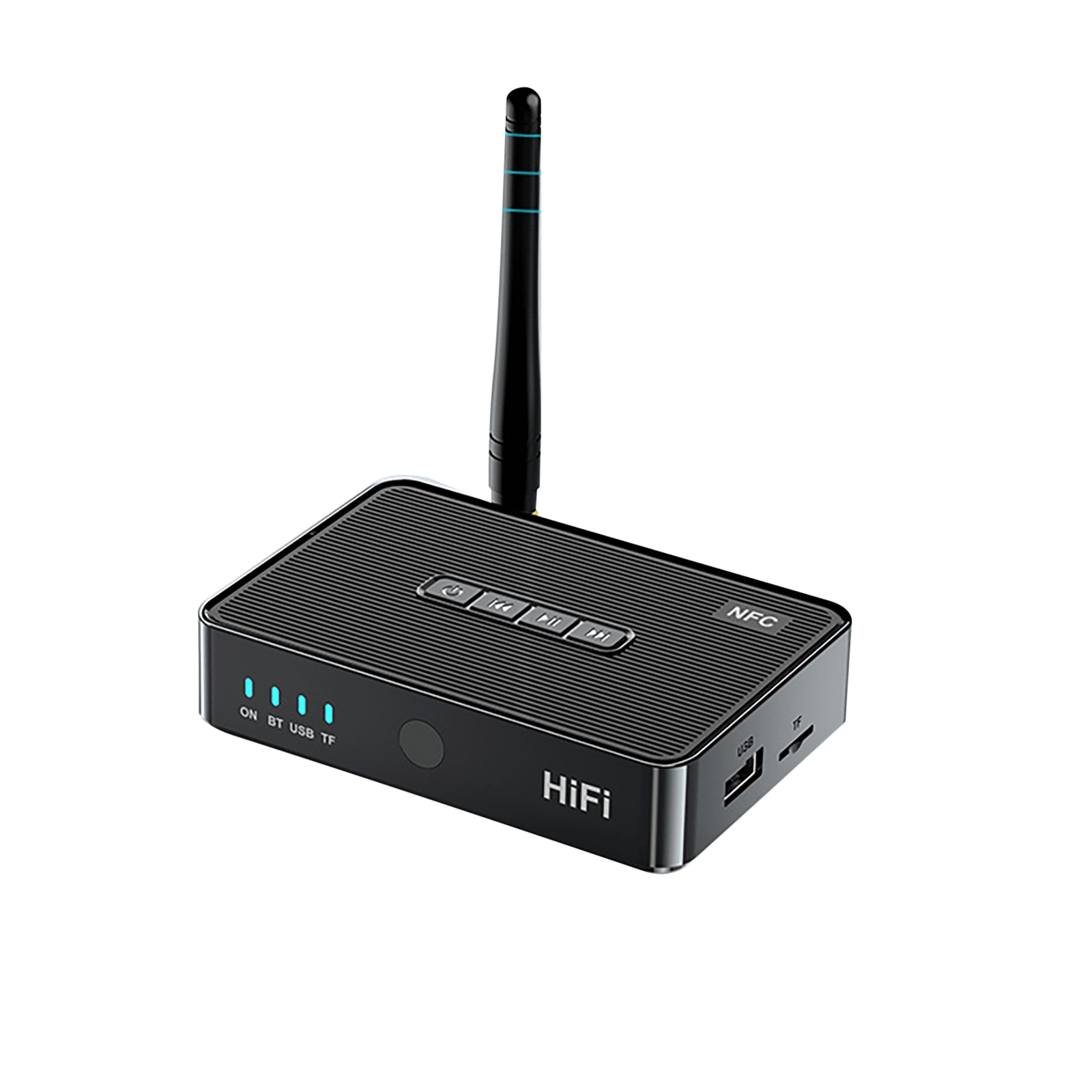 3in1 Bluetooth 5.1 Receiver Wireless NFC to RCA Stereo Audio Amplifier Adapter B