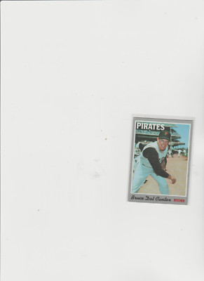 1970 topps #52 Bruce Dal Canton PIRATES