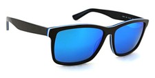 New LACOSTE Sunglasses L705S 234 - Dark Brown Blue Stripe / Blue Mirror Lens