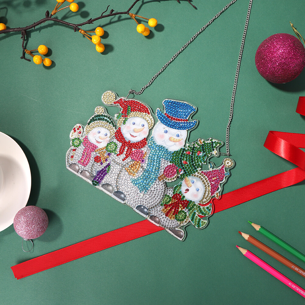 DIY Applique Diamond Christmas Tree Wall Hanger Acrylic Kit Pendant eBay
