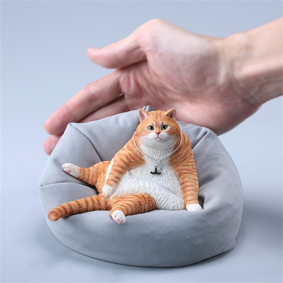 JXK 1:6 Felis Silvestris Catus Model Orange Cat Animal