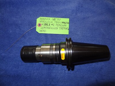 SANDVIK CAT50 VARILOCK TOOL HOLDER W/BILZ #2 TENSION COMPRESSION TAPPING HEAD