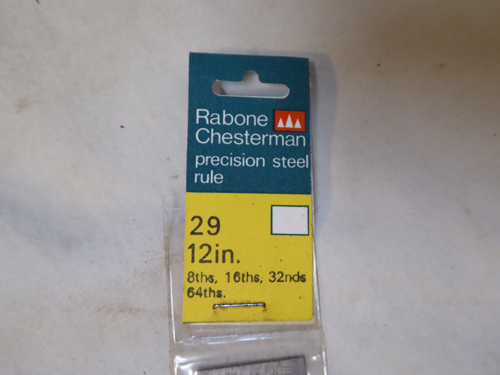 NOS - Genuine Rabone & Chesterman No29 Precision 12" Engineers Rule - Imperial