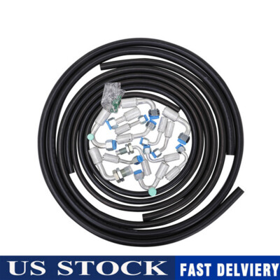 Universal A/C Air Conditioning Ext Length Hoses & Fittings & O-rings Kit New US