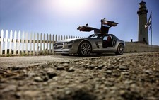 Cars lighthouses vehicles wheels sports mercedes benz Desk Mat Stitched