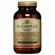 Solgar B-Complex Vegetable Capsules - 100 Count Exp2027
