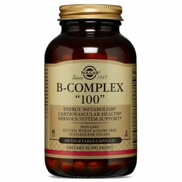 Solgar B-Complex Vegetable Capsules - 100 Count Exp2027 33984011502| eBay
