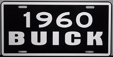 1960 Buick Metal License Plate Riviera Estate Wagon Electra Lesabre Invicta 1960 Buick Metal License Plate Riviera Estate Wagon Electra Lesabre Invicta
