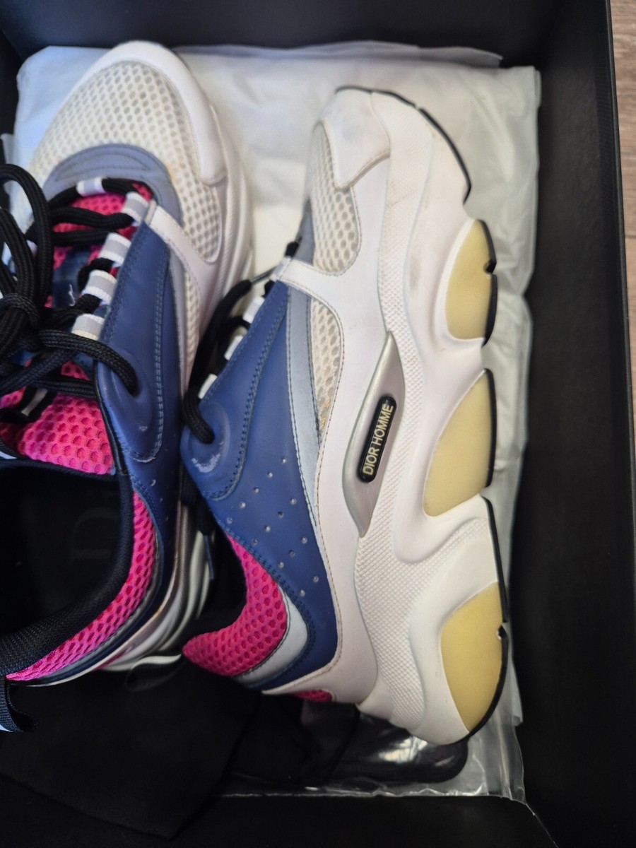 Christian Dior Trainer B22 Size UK5/Euro38 White Blue And Pink