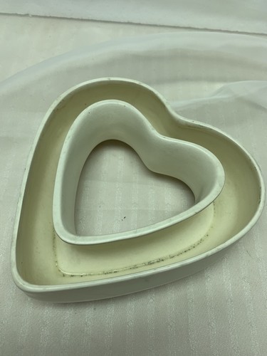 Vintage Posy Ring Planter Ceramic England Matte White Farmhouse Country 6”x6”x2t