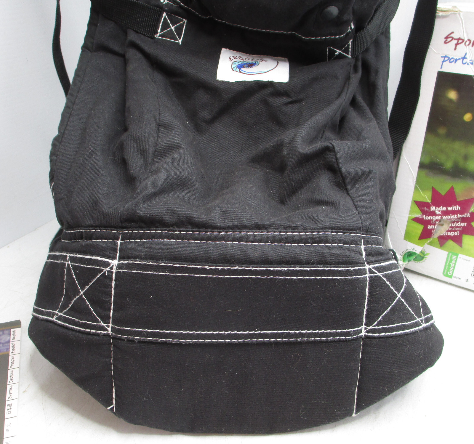 Ergo Sport Baby Carrier Ergobaby Black Newborn to 40lb Multi Position