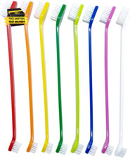 Dog Toothbrush Set of 8   Dual Headed Dental Hygiene Brushes for Small to Large