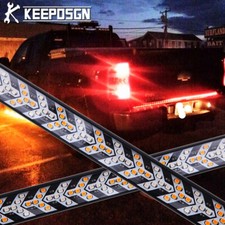 For Silverado 1500 2500 3500 LED Truck Tailgate Light Bar Brake DRL Turn Signal