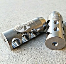 .17 HMR Stainless Steel Muzzle Brake Compensator Punisher 1/2-28 TPI Engraved