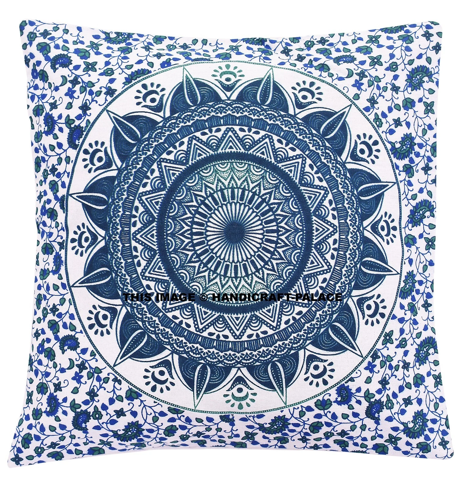 Mandala Print Pillow Gorgeous Cushion Cover Sofa Sham US Indien Bohemian Throw