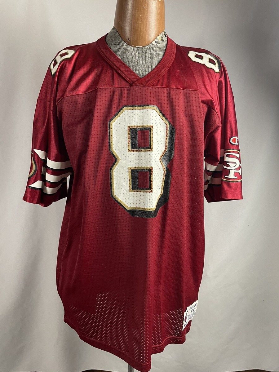 1990s Steve Young #8 San Francisco 49ers Champion Jersey Red VTG