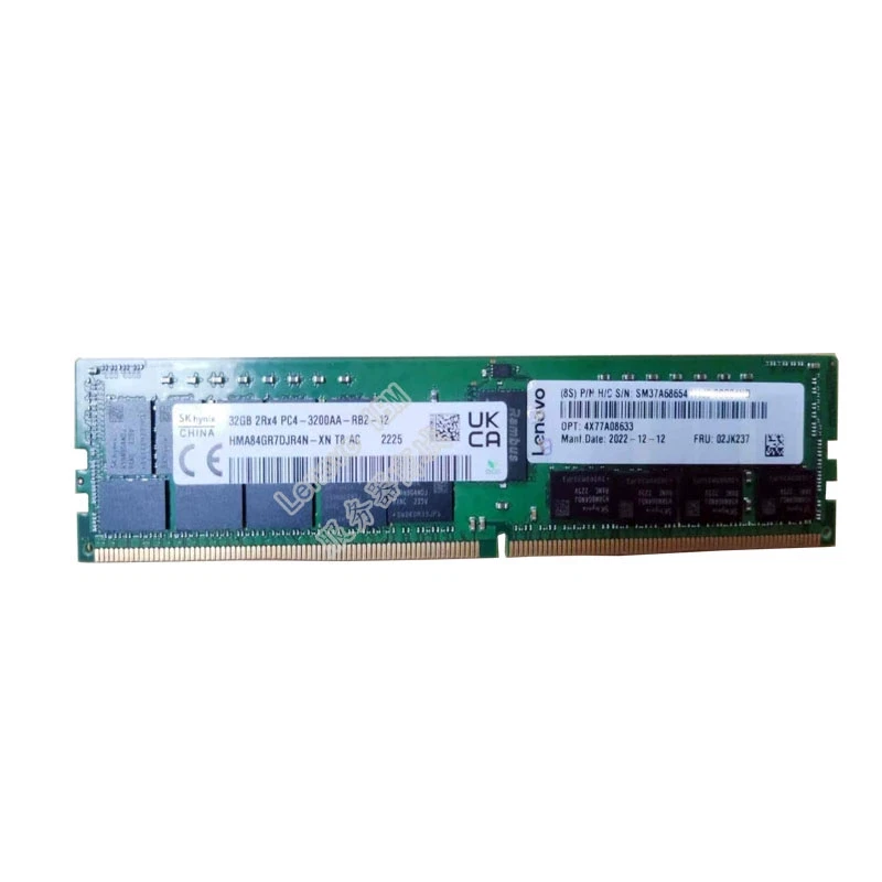 NEW Lenovo/IBM 02JK237 4X77A08633 2Rx4 32GB DDR4 PC4-3200AA RDIMM Server Memory - Image 3 of 4