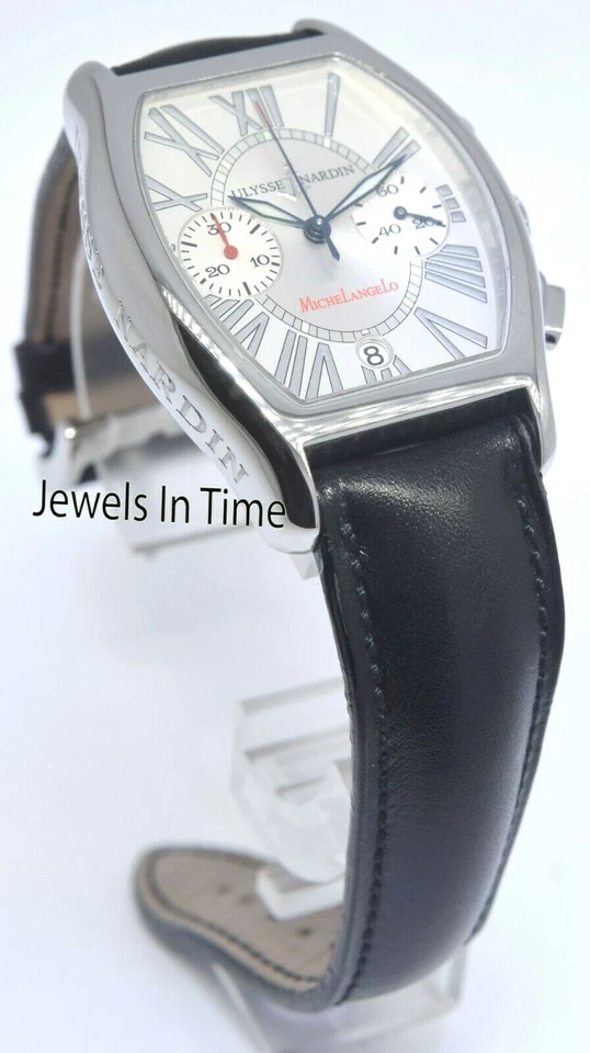 Reloj Hombre Ulysse Nardin Michelangelo Cronógrafo Acero Inoxidable Plateado 563-62 Foto 2 de 4