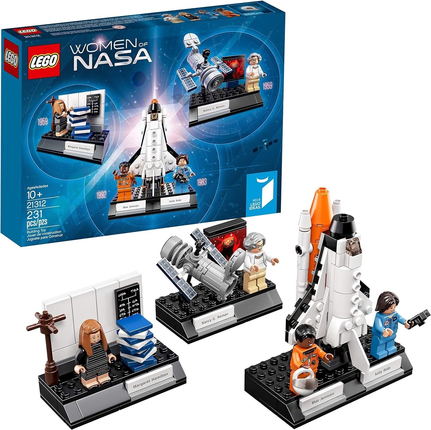 LEGO IDEAS Women of NASA 21312 Astronaut Hubble Space Telescope Space Shuttle