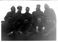 ORIGINAL VINTAGE PHOTO: Military Men Male Uniform Group Portrait 40's 40s WW2