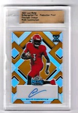 2022 Leaf Metal Prismatic Orange Pre-Production Proof Malik Cunningham 1/1
