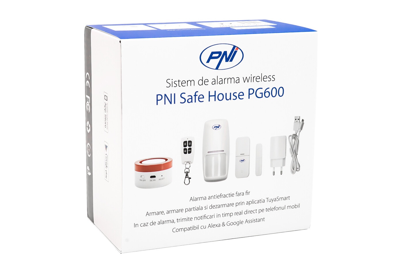 Sistema Allarme Interno Casa Wireless Senza Fili Sicurezza Domestica PNI-PG600