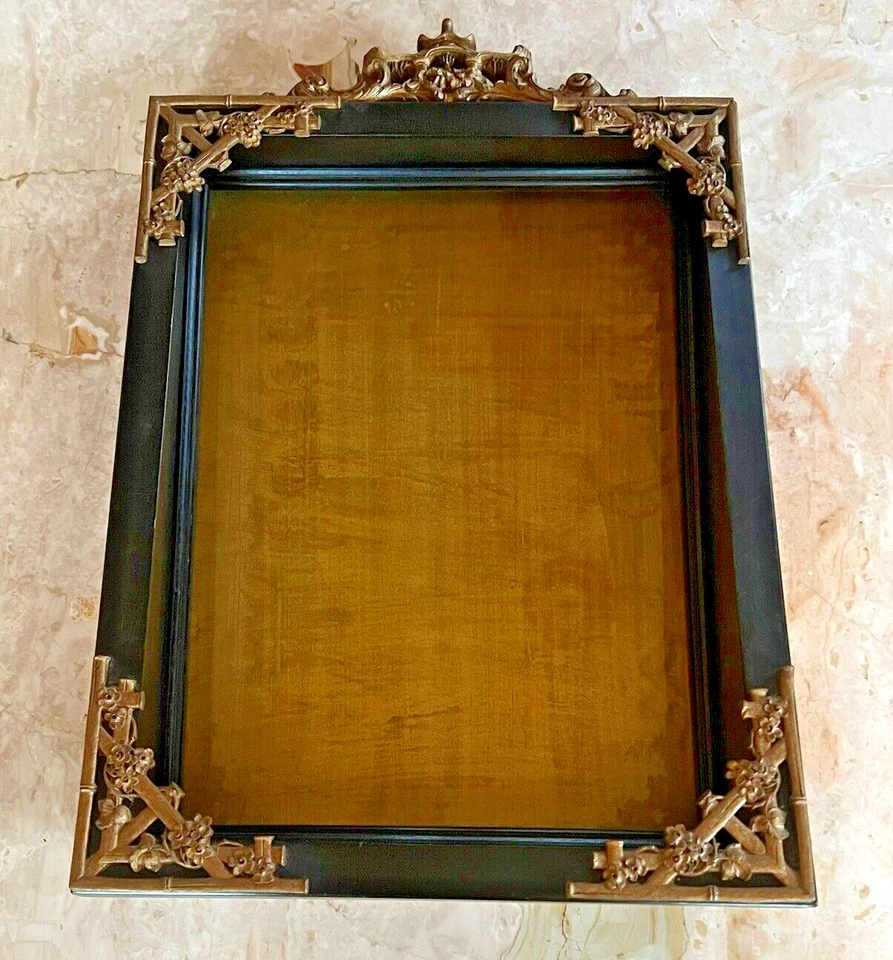 Antigua caja de exhibición inclinada con sombra de madera china rara, exhibición de pared de curiosidades 25x25 Foto 4 de 4