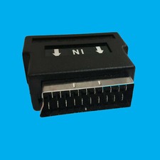 RCA Composite Phono/S-Video to SCART Converter Adaptor Adapter SVHS AV TV Audio