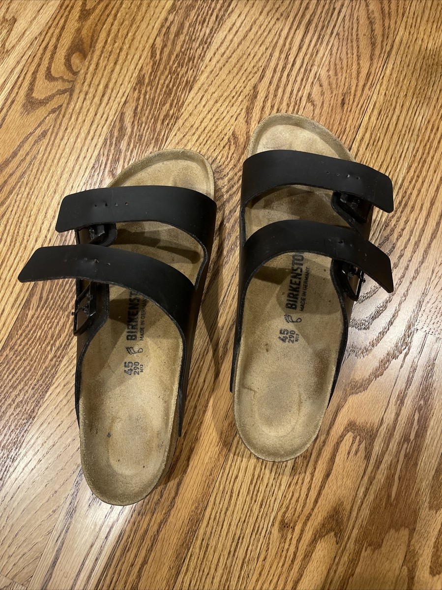 Birkenstock Arizona Leather Soft Footbed Black Sandals US Men\'s 12 / EU 45 Arizona Soft Footbed Oiled Leather in Color Black  main image 3