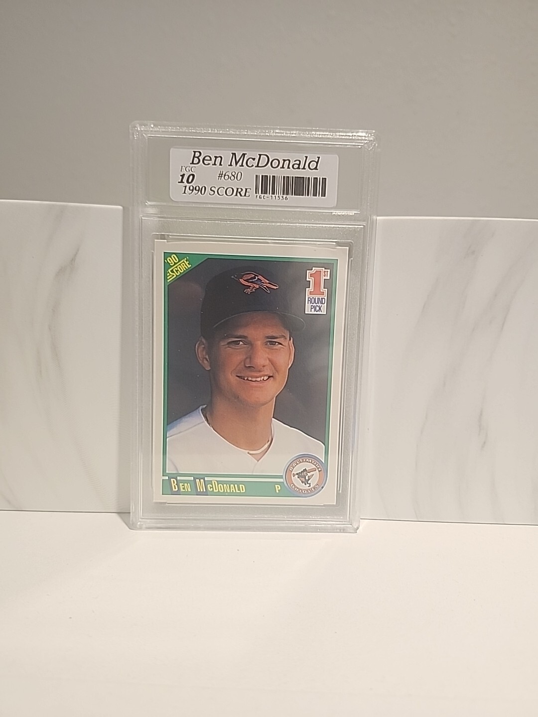 💎 💎 1990 Score - Ben McDonald #680 💎 ROOKIE GRADED FGC10 💎 💎 