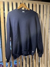 Russell Athletic Sweatshirt Navy Blue Crewneck Made in USA Blank Vintage Size XL
