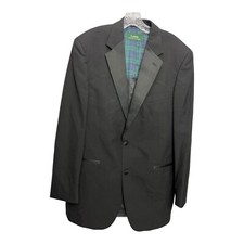 Lauren Ralph Lauren Mens Two Button Blazer Black Wool Size 42L